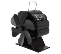 GLOGLOW Ventilador de Estufa Térmico de Aleación de Aluminio, con Protección contra Sobrecalentamiento para Estufas de Leña, Pellets y Gas, Tecnología de Recuperación Térmica Acelera el