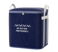 Glomc 1 bolsa de almacenamiento de gran capacidad para ropa y ropa de cama, caja organizadora de edredón de tela no tejida, resistente a los arañazos, 50 x 35 x 50 cm, para mudanza de dormitorio