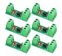 Glomc 6 módulos de aislamiento de acoplador optoacoplador de un solo canal 3-5 V 12 V 24 V con aislamiento de 3000 V y soporte de señal de 5 Khz, ideal para proyectos de circuito electrónico (12 V)