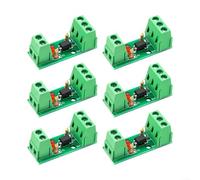 Glomc 6 módulos de aislamiento de acoplador optoacoplador de un solo canal 3-5 V 12 V 24 V con aislamiento de 3000 V y soporte de señal de 5 Khz, ideal para proyectos de circuito electrónico (3-5 V)