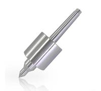 Glomc Centro de torno de 1 pieza, centro vivo triple rodamiento para morse cónico Mt1/Mt2/Mt3/Mt4 torno de acero de alto carbono contrapunto CNC torneado y aplicaciones de metalurgia (MT1)