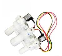 Glomc Válvula de descarga automática de inodoro Dc6V Válvula de pulso electromagnética de plástico y metal, blanco, compatible con varios modelos de inodoros para públicos
