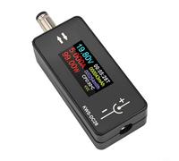 Glomc Voltímetro de interfaz Kws-Dc28 Dc5525 y probador de carga, medición de 0-12 A 4-30 V con pantalla TFT de 0.96 pulgadas para monitores de computadora, herramientas eléctricas, enrutadores