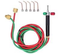 Glomora Mini Kit De Antorcha De Oxígeno,Herramienta De Soldadura Y Soldadura De Joyería De Precisión Con 5 Puntas,Para Reparaciones Detalladas el procesamiento de joyas artesanías de soplado de vidrio