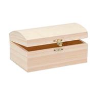 Glorex 6 1682 401 - Caja barroca de Madera de Pino tamaño Aprox. 18 x 12 x 9 cm FSC Mix para Pintar Pegar o Decorar con un Hierro de marcar