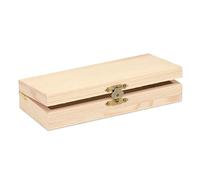 GLOREX 6 1682 501 - Caja de madera rectangular aprox. 20 x 10 x 5 cm para uso interior y exterior y como decoración