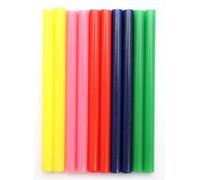 GLOREX 6 1837 147 - Barras de pegamento caliente, 0,75 x 10 cm, 10 barras de pegamento para pistola de pegamento caliente, de colores