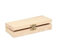 GLOREX Caja de madera, Otro, Natural, 17,5 x 7,5 x 3,5 cm
