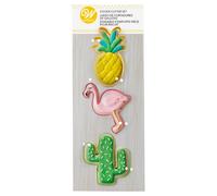 Glotomania Cortadores Wilton - Tropical - Flamenco, Piña, Cactus