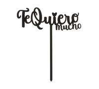 Glotomania - Topper para Tarta Dekora 'Te Quiero Mucho'