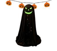 Glow In The Dark Ghost Decor - 9.8x7in Standing Porch Ornament Single Piece Design Includes 1 Ghost Figure - Halloween Yard Decoration - Adds Spooky Character To Gardens Patios Walkways And Entry Disp