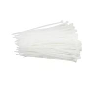 Glowster bridas de poliamida 4,8 x 450 mm (30 uds) blancas, ideales para organizar cables y asegurar objetos en proyectos de bricolaje y manualidades.