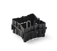 Glowster Caja empotrable cuadrada IP00-IK03, resistente y versátil para instalación eléctrica en interiores y protección de conexiones.
