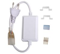 Glowster Controlador remoto para tiras LED de alto voltaje, con regulación de brillo y cambio de color, ideal para iluminación decorativa y festividades.