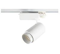 Glowster Foco Carril LED 4 Vías, Ángulo Ajustable 15º a 60º, PF>0,9, 30W, 4000K, 230V, Ideal para Iluminación Comercial y Decorativa.