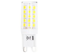Glowster Lámpara LED G9 3.4W, luz blanca cálida, ahorro energético, larga vida útil, ideal para iluminación doméstica y de oficina.