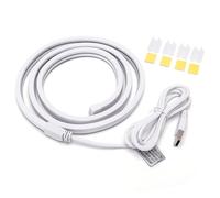 Glowster Tira de luz LED de bajo voltaje 1m 3000k, ideal para decoración, iluminación ambiental y proyectos de bricolaje.