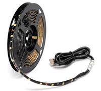 Glowster Tira de luz LED USB 4.9W 2m 2700K 120 LEDs, ideal para iluminación decorativa y ambientación de espacios.