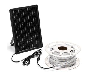 Glowster Tira de Luz Solar LED 20m 2700K 200W: Iluminación eficiente, ecológica y decorativa para exteriores, jardines y espacios al aire libre.