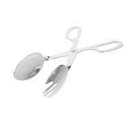 GLSTOY Pinzas para Ensalada de Acero Inoxidable Mango Tipo Tijera, Tenedor y Cuchara Plateados para Servir Ensalada y Carnes Cocina