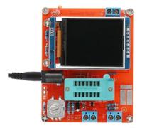 GM328 Transistor Tester ESR Medidor de Capacidad Inductancia Diodo FET SCR Detección automática 50M ohmios 25PF a 100MF Pantalla LCD para frecuencia 1MHz para generador de señal Pwm