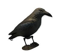 GMM Cuervo negro gigante realista, 43 cm, ahuyenta palomas, espantapájaros de jardín, ahuyenta palomas, repelente de palomas, repelente de pájaros, para exterior (1)