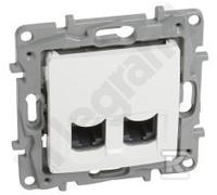 GN.2xRJ45 CAT.6 UTP BLANCO NILOE 764574