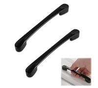 GNALIA 1 Par Manija De Muebles,Tiradores Para Cajones,Tirador Armario,Tiradores De Cocina,Tirador Puerta,Tiradores Cocina Negro,Para Armarios,Cajones,Cocinas,Dormitorios(Negro)