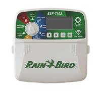 GNCGarden Rain Bird Programador de riego de 4 Estaciones - Controlador ESP-TM2I-230V Compatible con WiFi/WLAN - Interior - Incluye Transformador y Manual de Instrucciones.