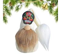 Gnomos de halloween Estatua de pie con base plana llena de arena | Sin rostro Halloween patrón calavera sombrero bruja para entrada salón biblioteca escaparate tienda Navidad