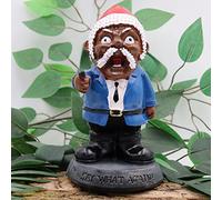 Gnomos de jardín militar, di lo que otra vez! Divertido gnomo de guerra, gnomos divertidos del ejército, estatua de soldado de resina, gnomo de hombre negro, estatua de gángster enano, estatua