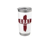 Goat God Over All Things Christian Red Cross Design G.O.A.T. Vaso térmico de acero inoxidable de doble pared