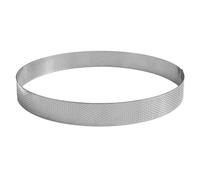 Gobel - Aro pastelería perforado inox profesional - Ø20 cm - h3,5 cm