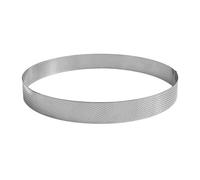 Gobel - Aro pastelería perforado inox profesional - Ø24 cm - h3,5 cm