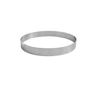 GOBEL - Círculo para tarta perforada - Círculo de pastelería perforado - Acero inoxidable - Ø 10 cm - Altura 3,5 cm - Calidad profesional - Fabricado en Francia, plata