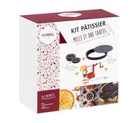 Gobel - Kit 1001 tartas - 1 tortera redonda estriada Ø 28 cm - 6 tartaletas redondas estriadas Ø 10 cm - 1 pelámanzanas La Bonne Semine