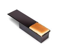 GOBEL - Molde de pan con tapa - 25 x 9,3 x 7,6 cm - Indeformable - Acero - Revestimiento antiadherente bicapa - Desmoldeo rápido y perfecto - Excelente conductividad térmica - Made in France