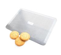 Gobel - Placa perforada sin borde de aluminio - 30 x 40 cm | Fabricado en Francia; sin borde, se desliza fácilmente pizzas, pasteles, panes; aluminio perforado, cocción homogénea