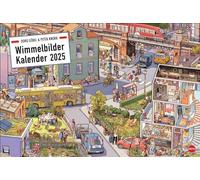 Göbel & Knorr Wimmelbilder Edition Calendario 2025: gran calendario de pared con 12 emocionantes objetos ocultos para descubrir. Göbel & Knorr Calendario con imágenes de búsqueda para grandes y