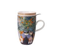 Goebel Rosina Wachtmeister - Taza de té con tapa y colador Tempi Felici