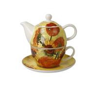 Goebel Tetera Artis Or irasoles de Vincent van Gogh de New Bone China, tamaño: 15,50 x 15,5 x 15,5 cm, 67-062-63-1