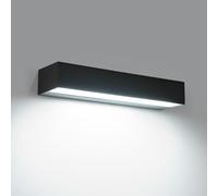 Goeco Aplique de Pared Exterior, Impermeable IP65 16W 6500K, Negro