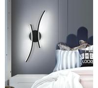 Goeco Aplique de Pared LED Interior, 20W 2250LM 44CM 6500K, Negro