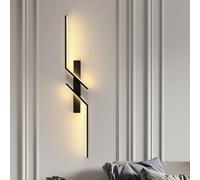 Goeco Aplique Pared Interior LED, 81CM 19W 2137LM 3000K, Negro