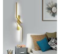 Goeco Aplique Pared Interior LED, 81CM 24W 2700LM 6500K, Dorado