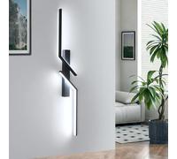 Goeco Aplique Pared Interior LED, 81CM 24W 2700LM 6500K, Negro
