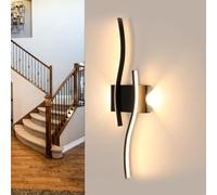 Goeco Aplique Pared LED Interior, 20W 2250LM 59CM 3000K, Negro