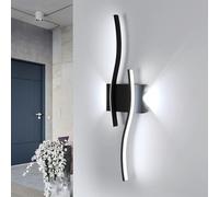 Goeco Aplique Pared LED Interior, 20W 2250LM 59CM 6500K, Negro