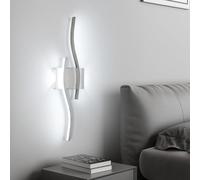 Goeco Aplique Pared LED Interior, 20W 2250LM 59CM 6500K, Plata