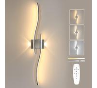 Goeco Aplique Pared Regulable Interior, 89CM 29W 3000K-6500K, Cromo